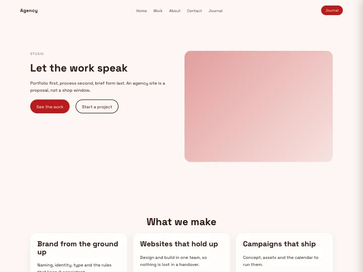 Agency · Modern Brick