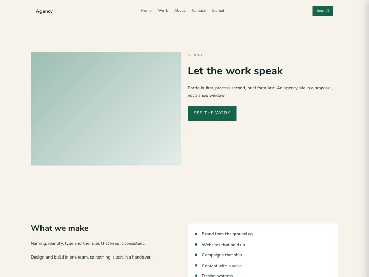 Agency · Soft Forest