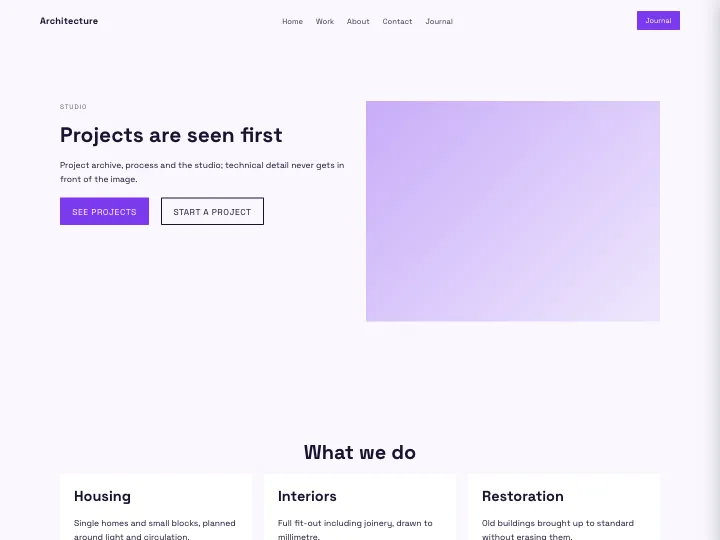 Architecture · Modern Violet