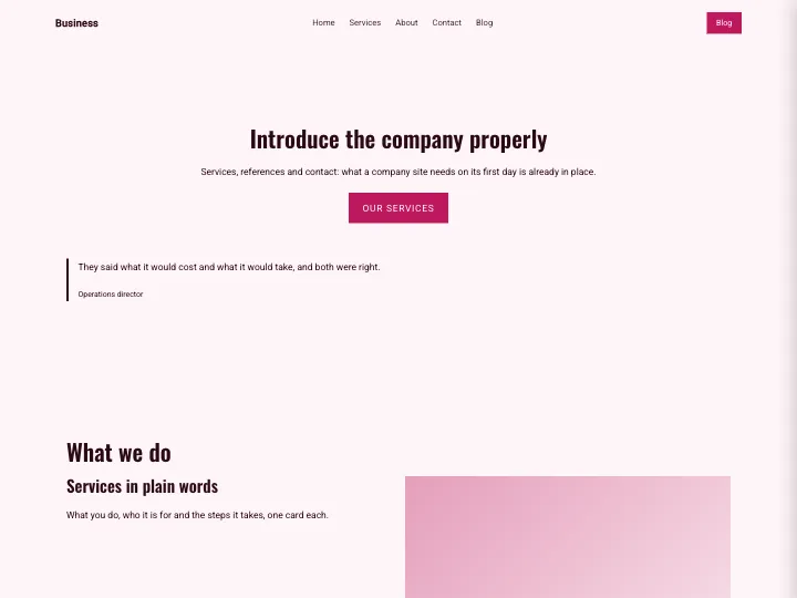 Business · Bold Rose