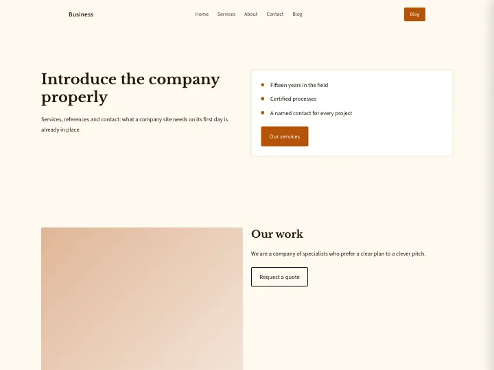 Business · Classic Amber