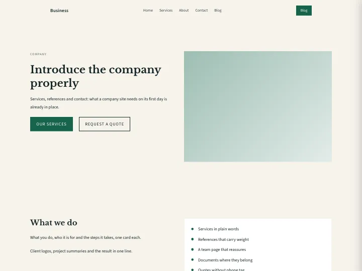 Business · Classic Forest