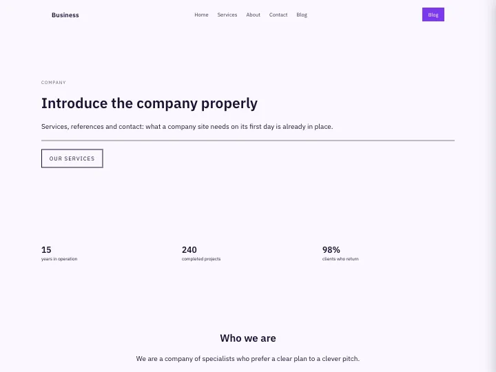 Business · Compact Violet