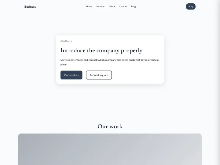 Business · Elegant Slate