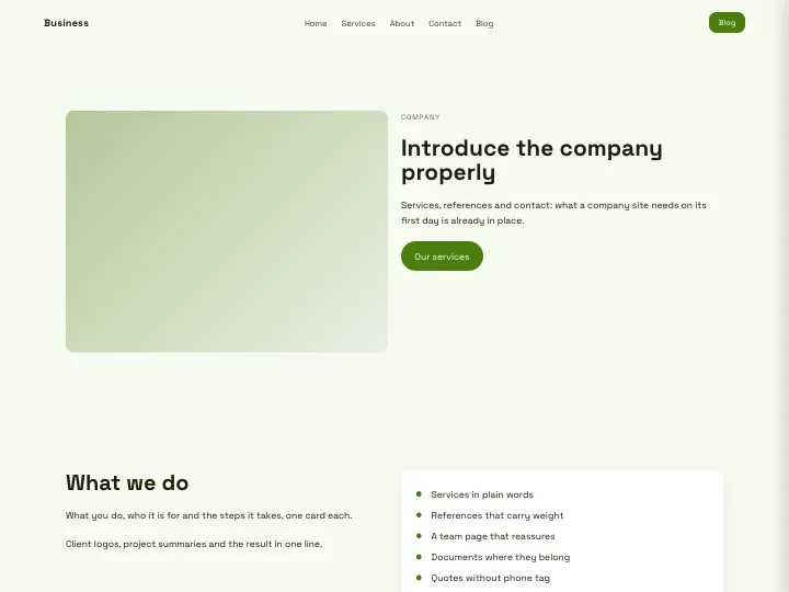 Business · Modern Olive