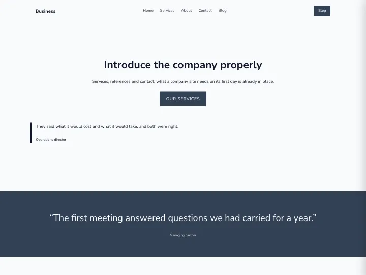 Business · Soft Slate