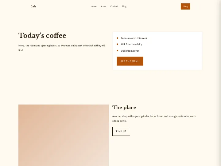 Cafe · Classic Amber