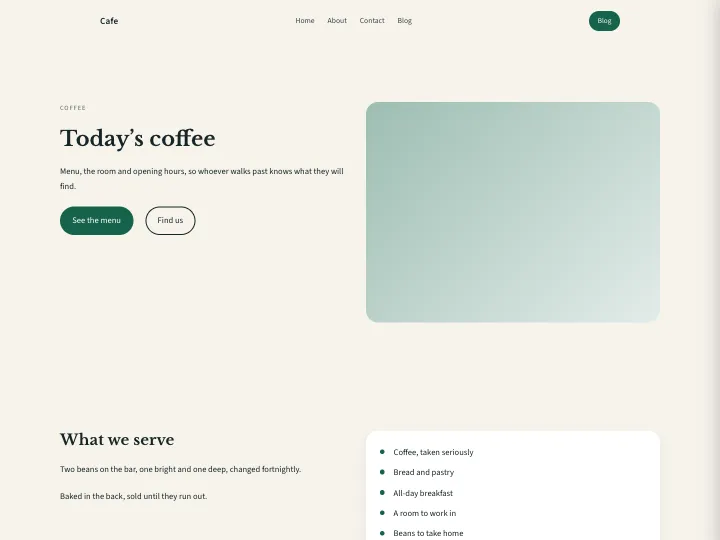 Cafe · Classic Forest