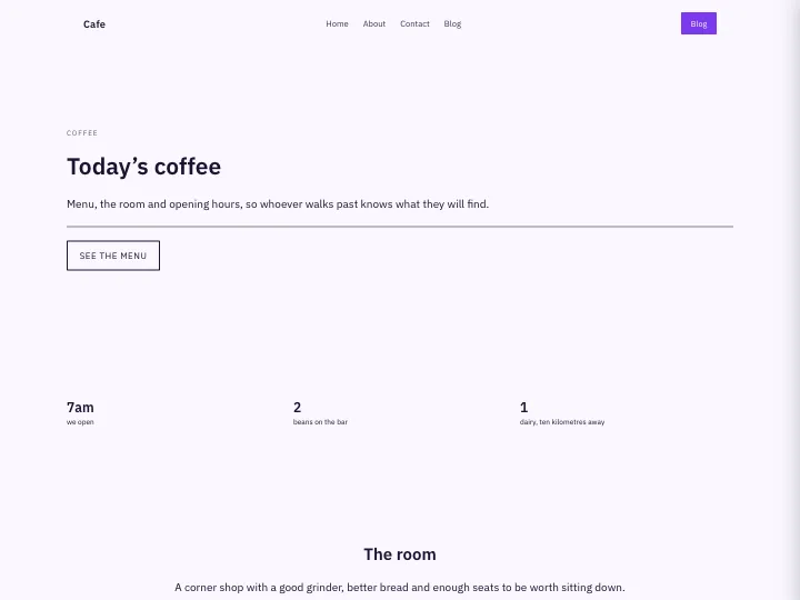 Cafe · Compact Violet