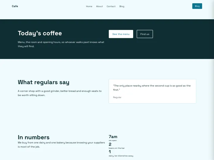 Cafe · Modern Ocean