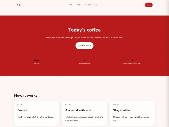 Cafe · Soft Brick
