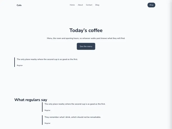Cafe · Soft Slate