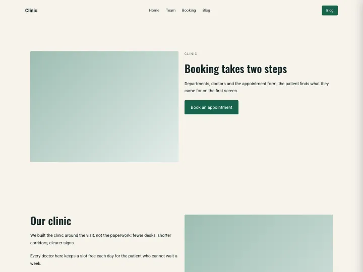 Clinic · Bold Forest
