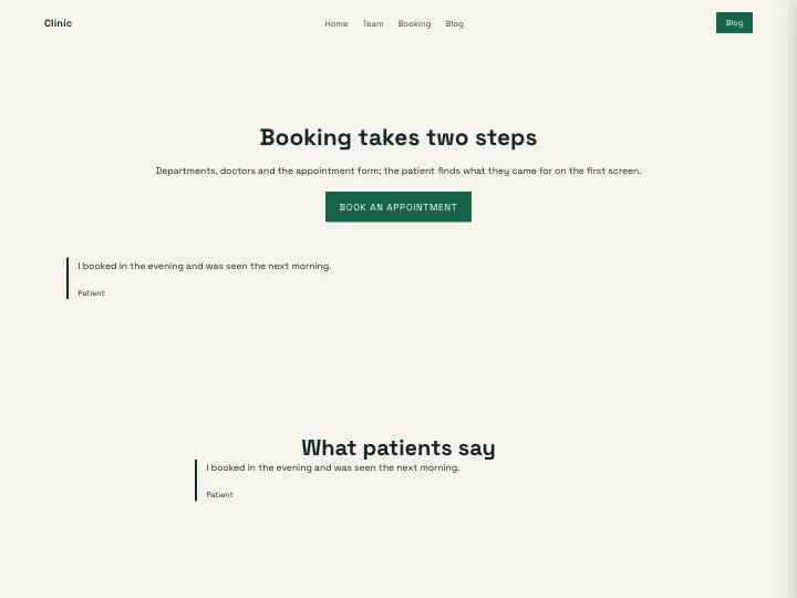 Clinic · Modern Forest