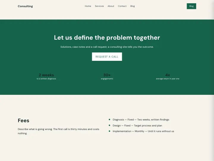 Consulting · Clear Forest