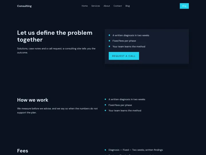 Consulting · Clear Midnight