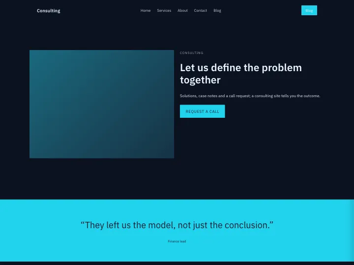 Consulting · Compact Midnight