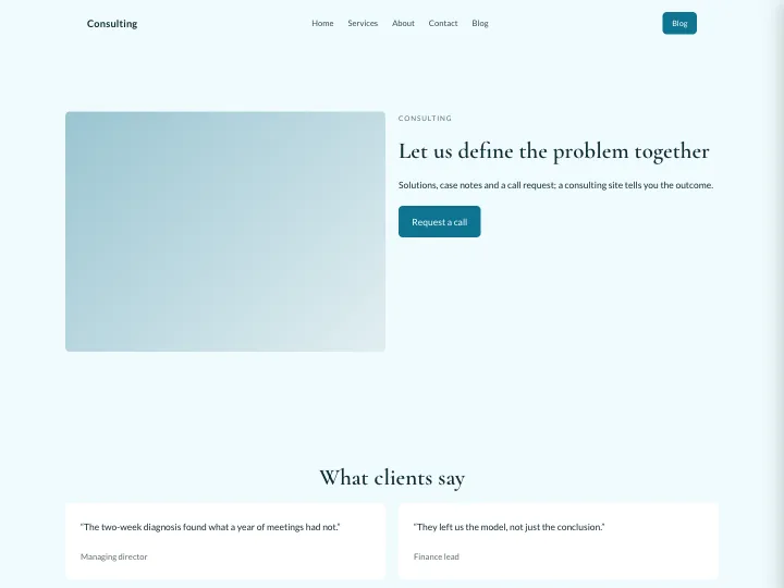 Consulting · Elegant Ocean