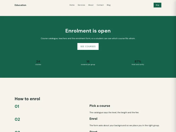Education · Clear Forest