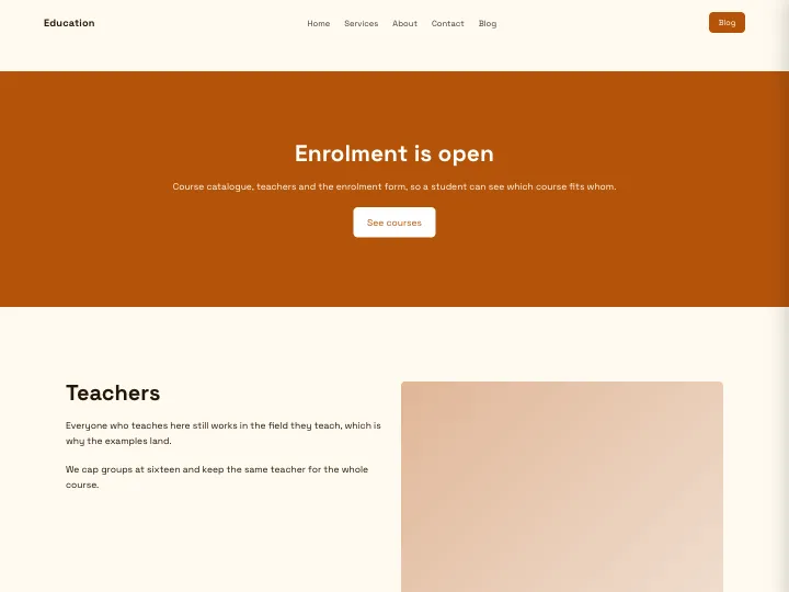 Education · Modern Amber