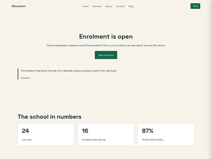 Education · Modern Forest