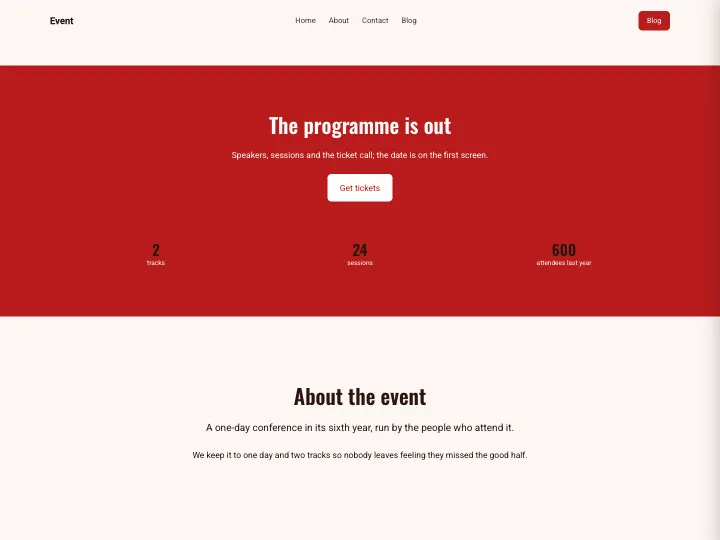 Event · Bold Brick