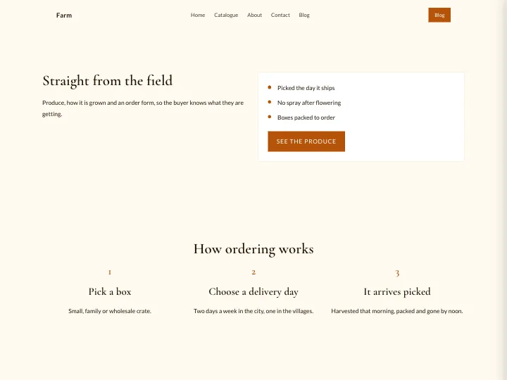 Farm · Elegant Amber