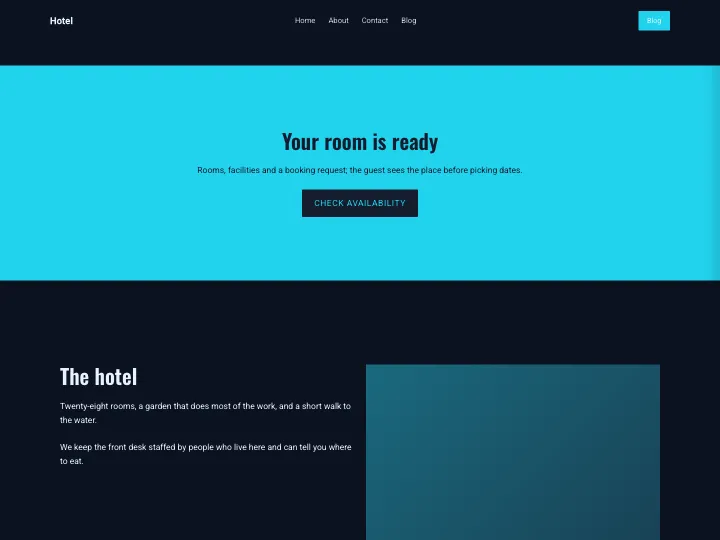 Hotel · Bold Midnight