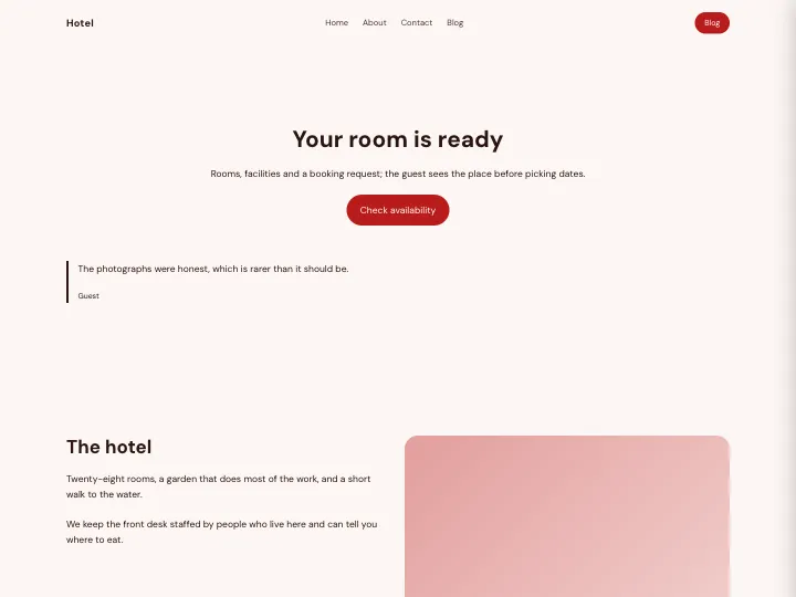 Hotel · Clear Brick