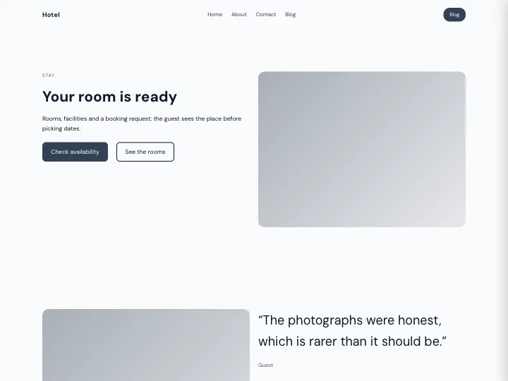 Hotel · Clear Slate