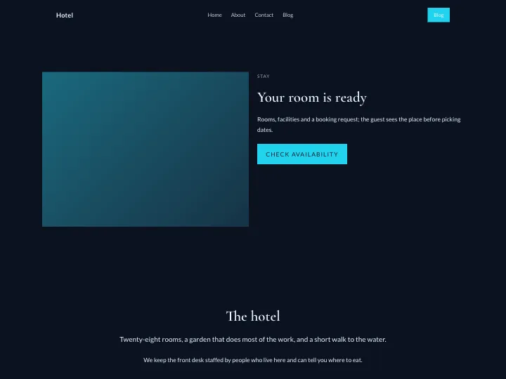 Hotel · Elegant Midnight