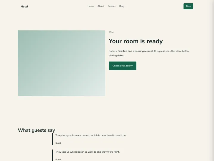 Hotel · Soft Forest