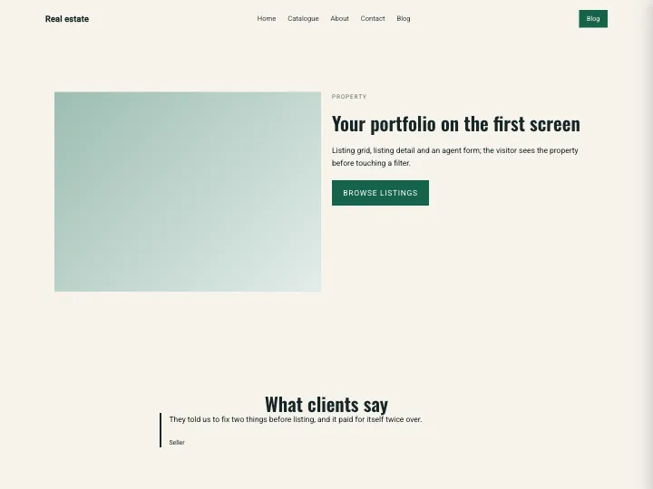 Real estate · Bold Forest