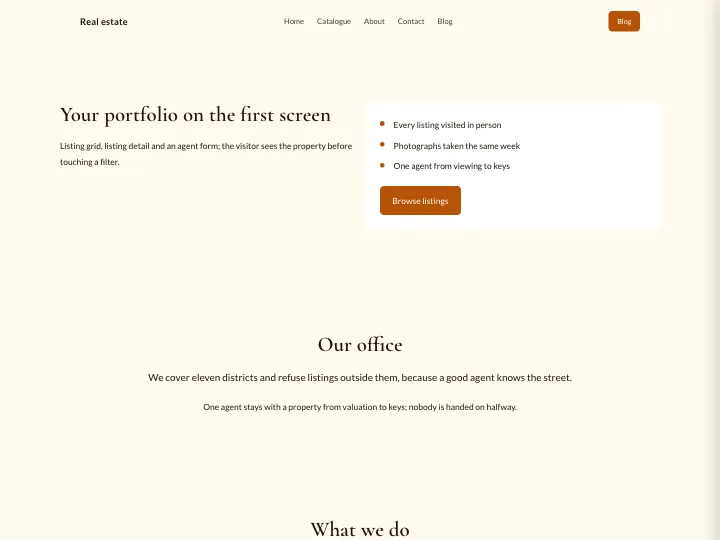 Real estate · Elegant Amber