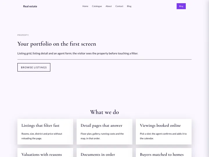 Real estate · Elegant Violet