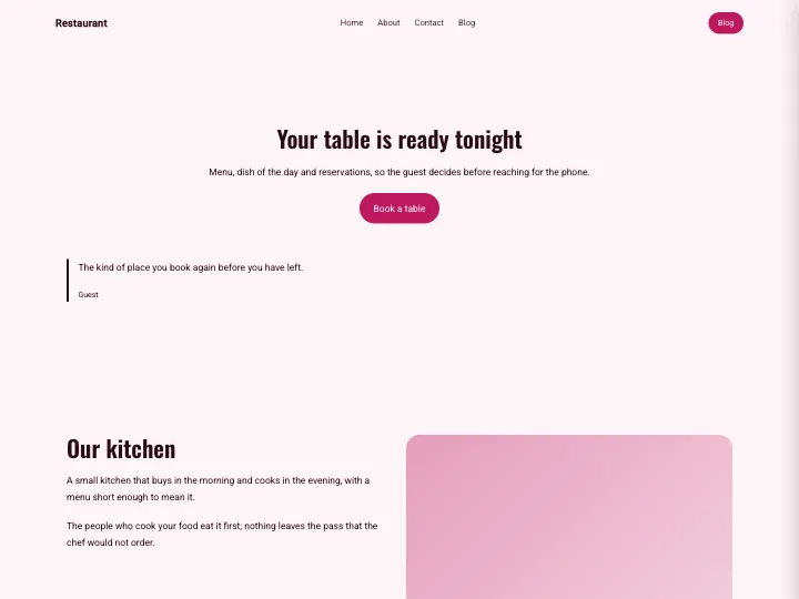 Restaurant · Bold Rose