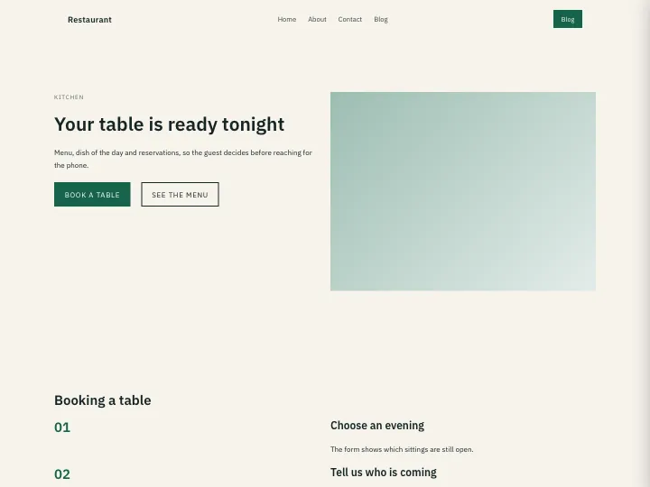 Restaurant · Compact Forest
