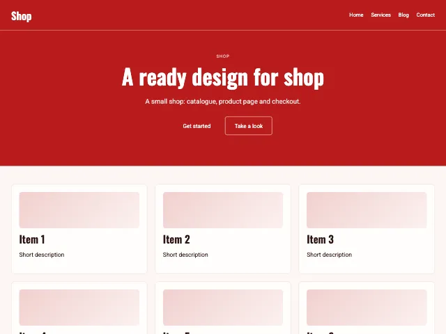Shop · Bold Brick