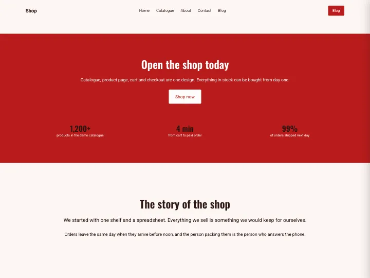 Shop · Bold Brick