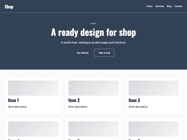 Shop · Bold Slate