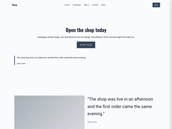 Shop · Bold Slate