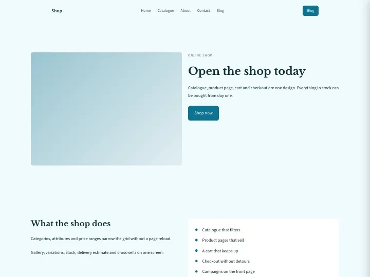 Shop · Classic Ocean