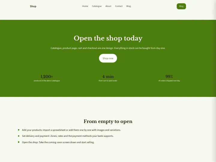 Shop · Classic Olive