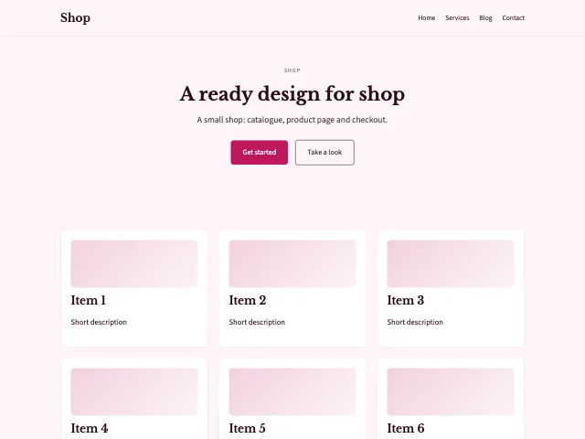 Shop · Classic Rose