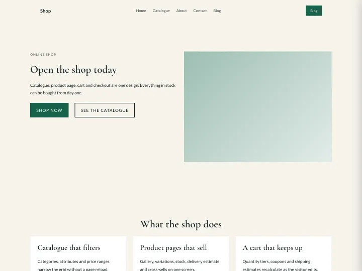 Shop · Elegant Forest