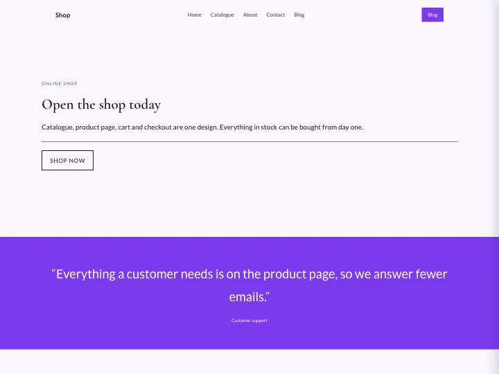 Shop · Elegant Violet