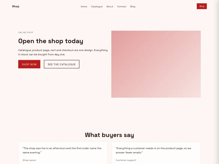 Shop · Modern Brick