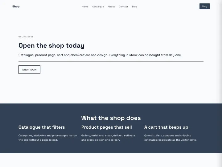 Shop · Modern Slate