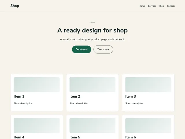 Shop · Soft Forest