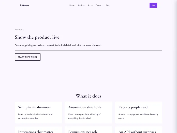 Software · Elegant Violet